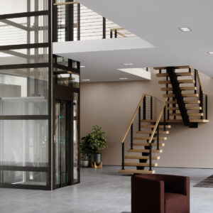 Compact Home Elevator for Villas